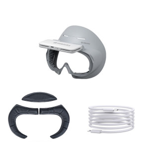 Pour les lunettes PICO 4 Hibloks VR, coussin de protection du visage avec ventilateur, spécifications : 1 pièce en coton PU SH980133-20